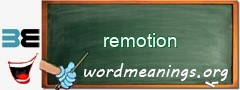 WordMeaning blackboard for remotion